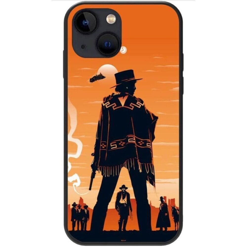 New Back to the Future 3 iphone 12 Case Sunset Orange Cowboy Western H3